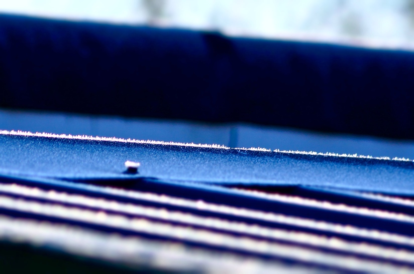 Frost on a Cold Tin Roof - photo by Christopher J Cart  ©2013 
