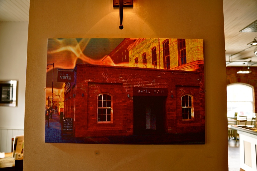 My photo "Cool Drinks, Hot Times" is finally hanging at Vertu Bar, Jewellery Quarter, Birmingham UK. . . the original can be viewed in my other photo-blog "Max Field's Parish™" The one hanginging at Vertu is approx 4' x 3'. . . it's a bigun!!!